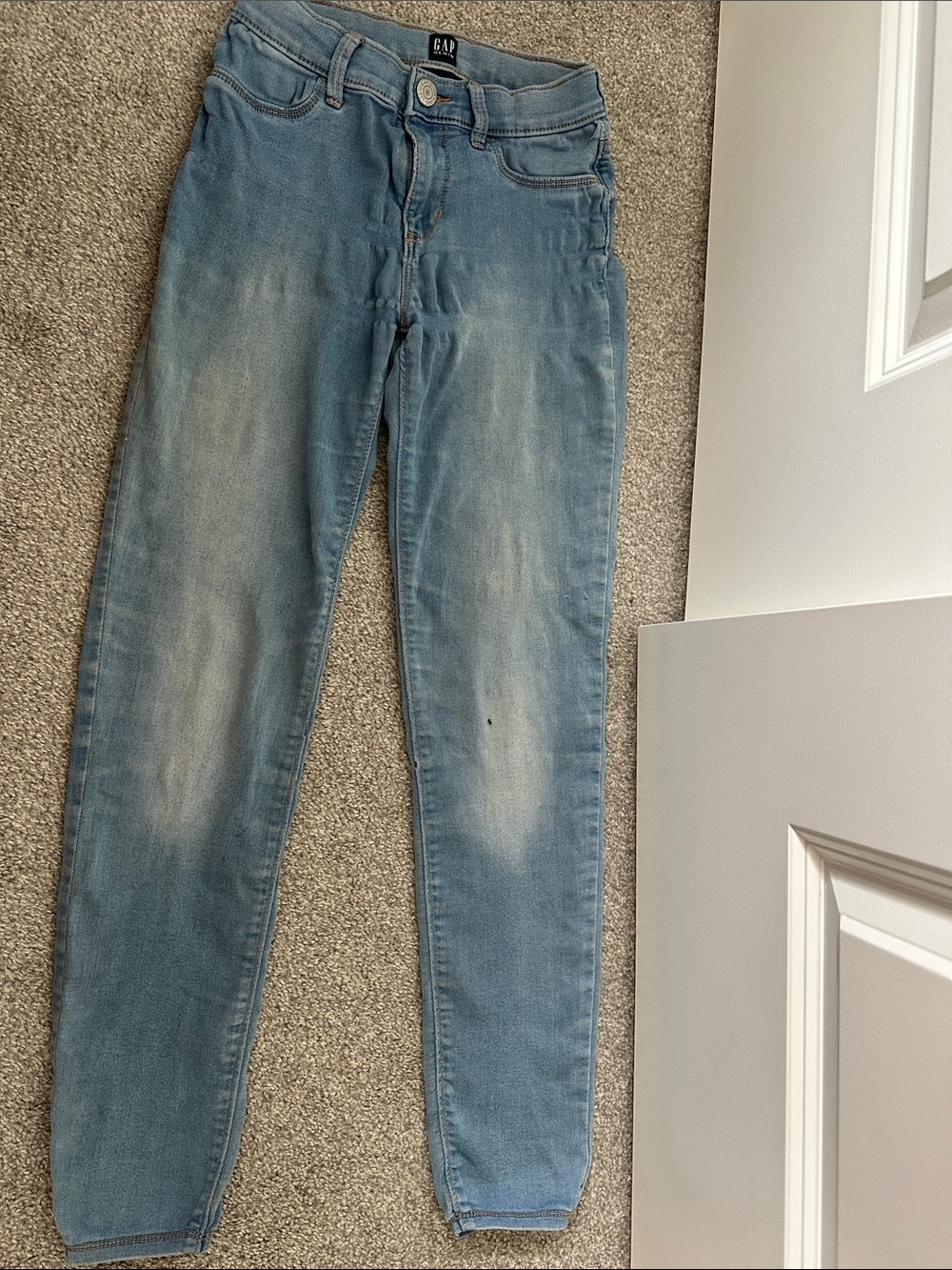 GAP Girl’s Faded Light Blue Skinny Jeans